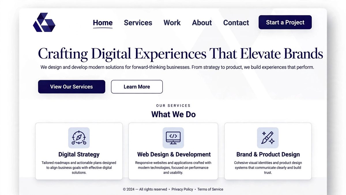 Modern Business Website Design
