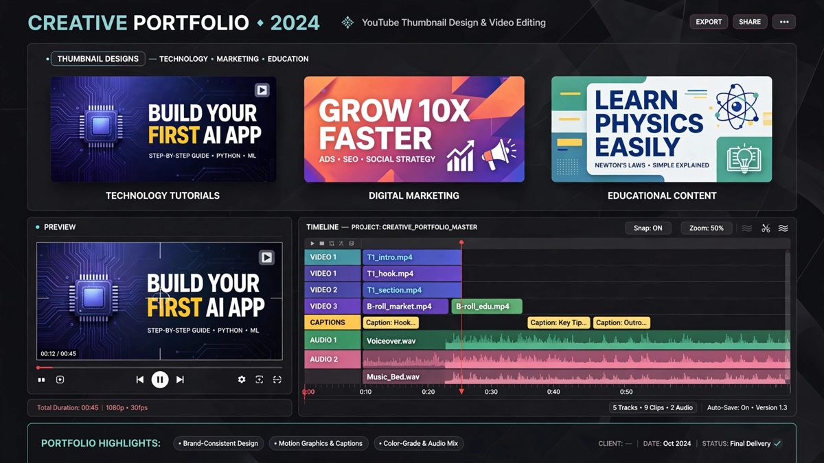 YouTube Creative Content Package